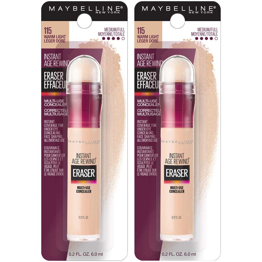 image:imageMaybelline Instant Age Rewind Eraser Foundation with SPF 20 and Moisturizing ProVitamin B5 340 1 Count115 WARM LIGHT