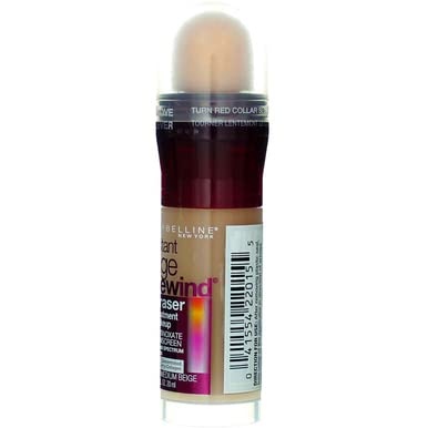 image:imageMaybelline Instant Age Rewind Eraser Foundation with SPF 20 and Moisturizing ProVitamin B5 340 1 Count300 Medium Beige