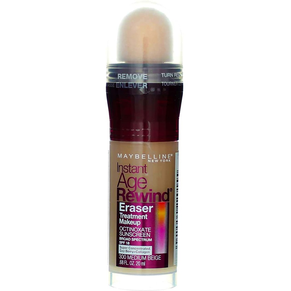 image:imageMaybelline Instant Age Rewind Eraser Foundation with SPF 20 and Moisturizing ProVitamin B5 340 1 Count300 Medium Beige