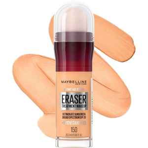 Maybelline Instant Age Rewind Eraser Foundation with SPF 20 and Moisturizing ProVitamin B5, 340, 1 Count(150)