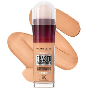 Maybelline Instant Age Rewind Eraser Foundation with SPF 20 and Moisturizing ProVitamin B5, 340, 1 Count(200)