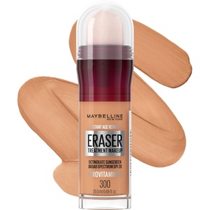 Maybelline Instant Age Rewind Eraser Foundation with SPF 20 and Moisturizing ProVitamin B5, 340, 1 Count(300)