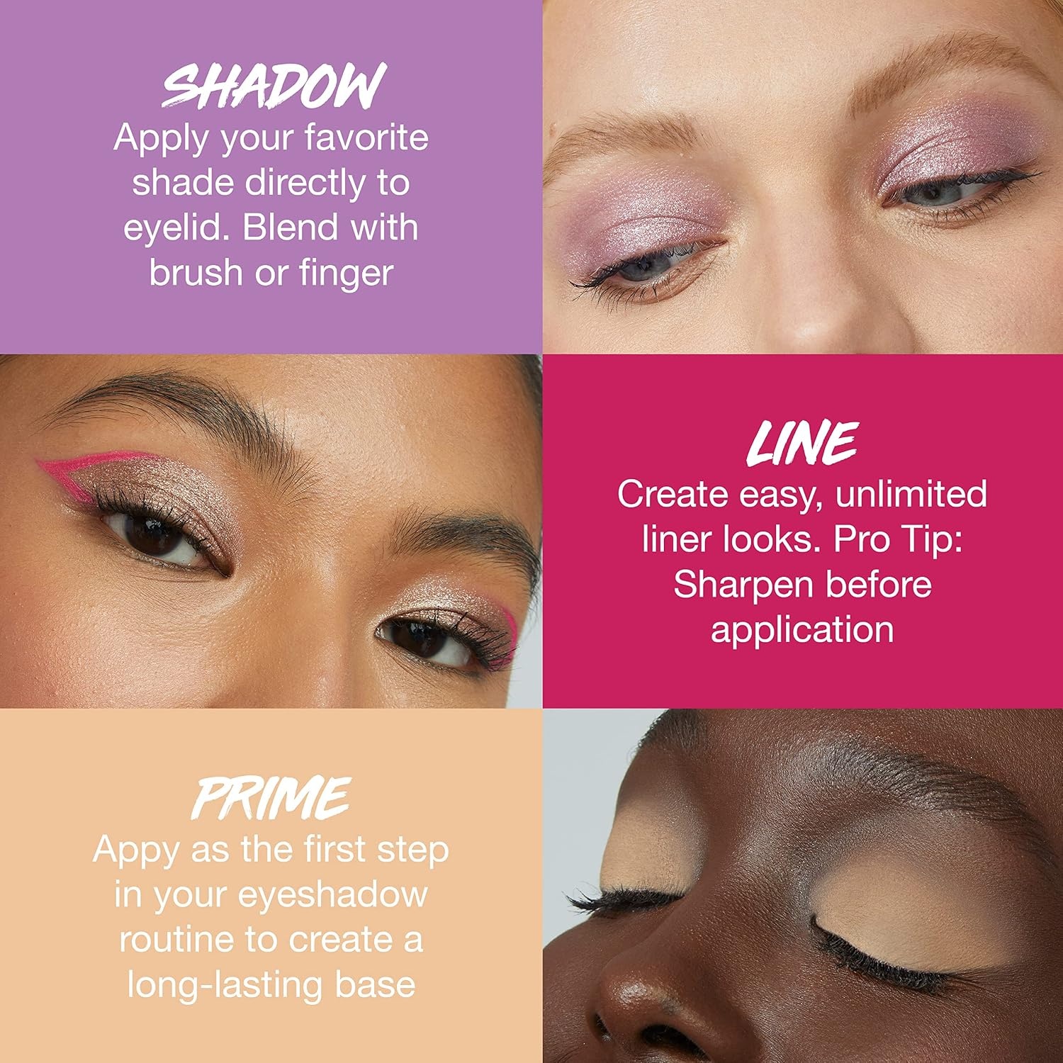 image:imageMAYBELLINE Color Tattoo Longwear MultiUse Eye Shadow Stix Eye Makeup I am Shining Light Pearl Shimmer50 YO SOY NICO VIVID ROSA MATTE