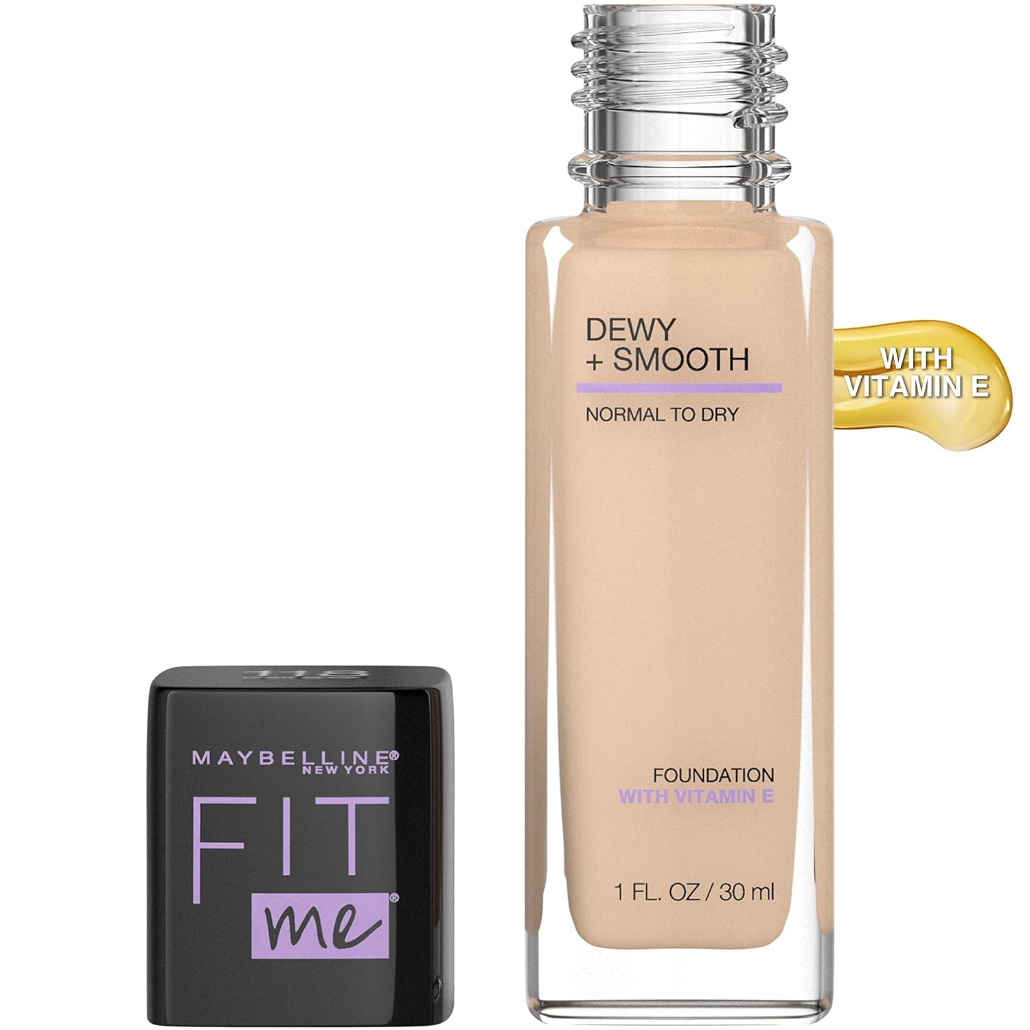 image:imageMaybelline Fit Me Dewy Smooth Liquid Foundation Makeup Natural Beige 1 Count Packaging May Vary118 LIGHT BEIGE