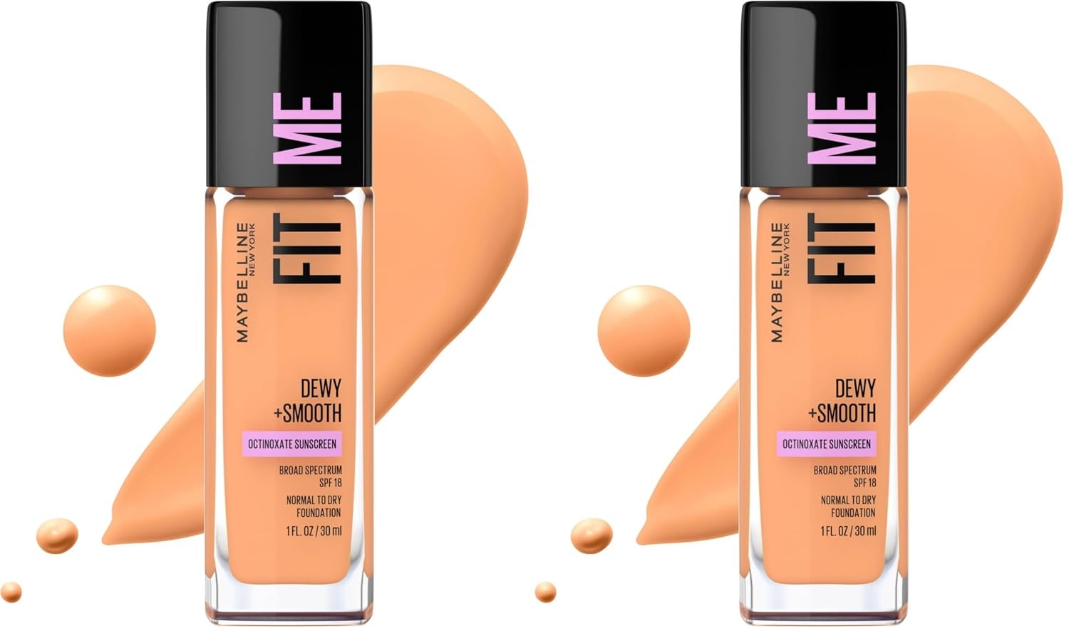 image:imageMaybelline Fit Me Dewy Smooth Liquid Foundation Makeup Natural Beige 1 Count Packaging May Vary315 SOFT HONEY