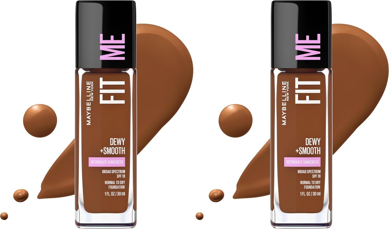 image:imageMaybelline Fit Me Dewy Smooth Liquid Foundation Makeup Natural Beige 1 Count Packaging May Vary375 JAVA