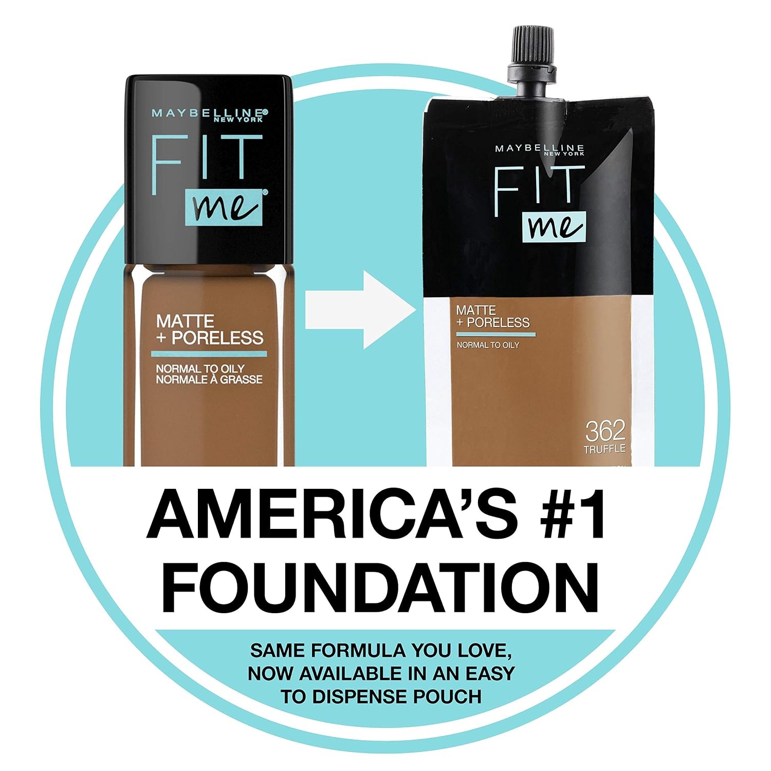 image:imageMaybelline Fit Me Matte Poreless Liquid OilFree Foundation Makeup Warm Coconut 1 Count Packaging May Vary115 IVORY