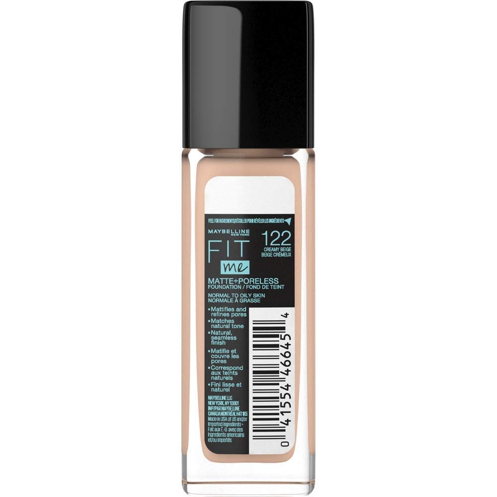 image:imageMaybelline Fit Me Matte Poreless Liquid OilFree Foundation Makeup Warm Coconut 1 Count Packaging May Vary122 CREAMY BEIGE