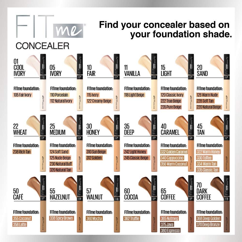 image:imageMaybelline Fit Me Matte Poreless Liquid OilFree Foundation Makeup Warm Coconut 1 Count Packaging May Vary330 TOFFEE