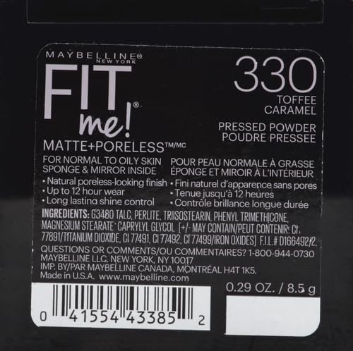 image:imageMaybelline Fit Me Matte Poreless Pressed Face Powder Makeup amp Setting Powder Coconut 1 Count330 TOFFEE