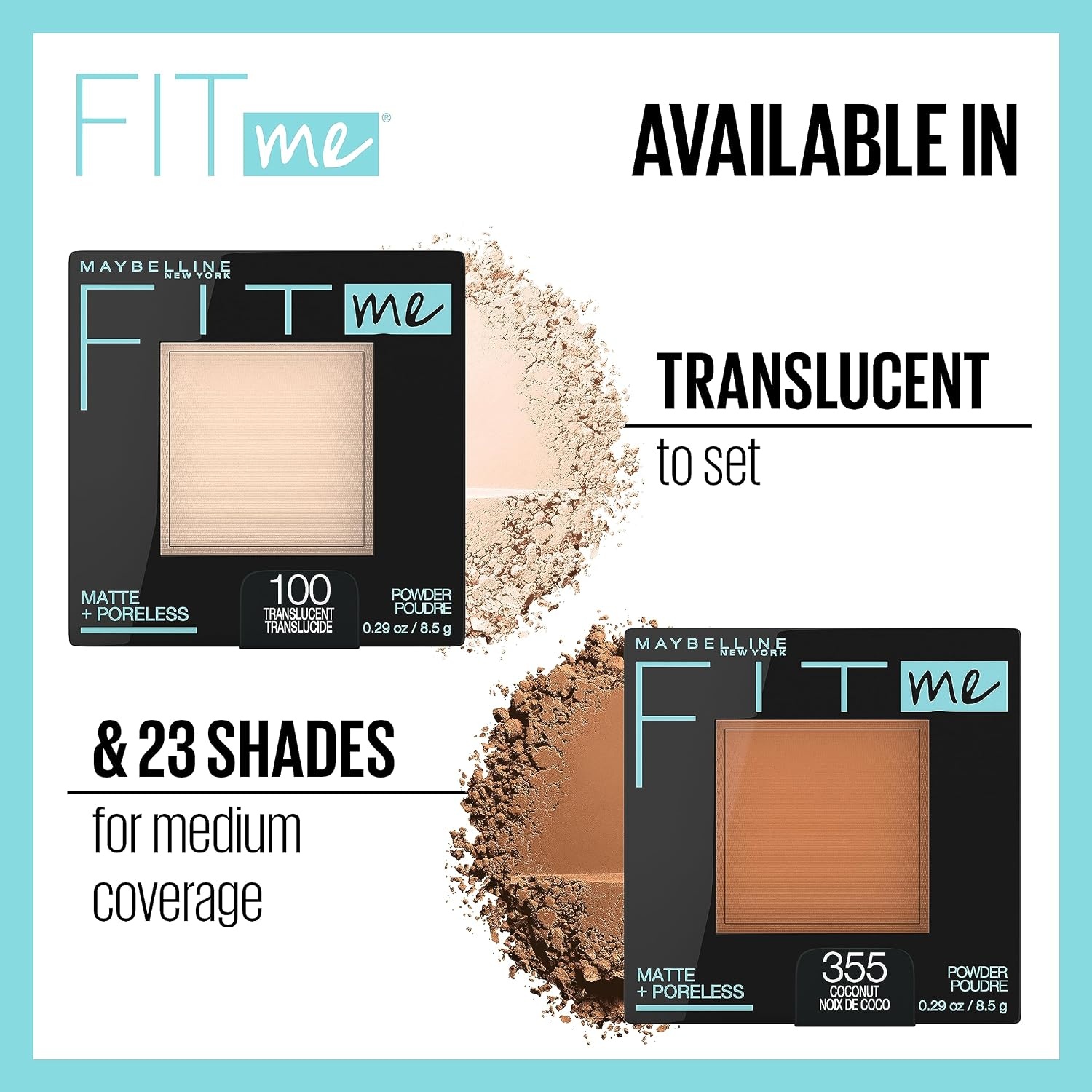image:imageMaybelline Fit Me Matte Poreless Pressed Face Powder Makeup amp Setting Powder Coconut 1 Count334 WARM SUN