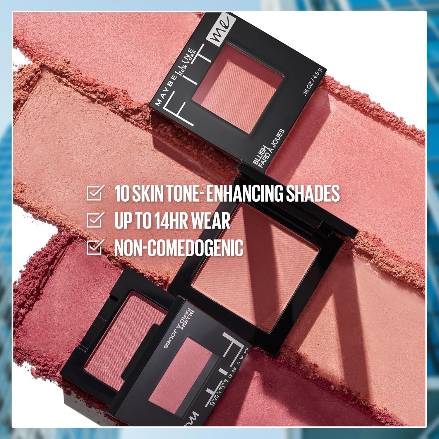 image:imageMaybelline Fit Me Powder Blush Lightweight Smooth Blendable Longlasting AllDay Face Enhancing Makeup Color Berry 1 Count30 ROSE Pack of 1