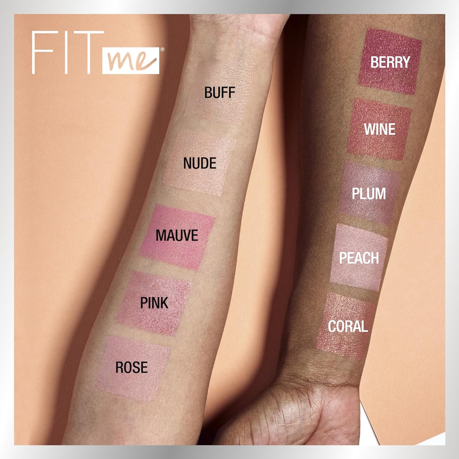 image:imageMaybelline Fit Me Powder Blush Lightweight Smooth Blendable Longlasting AllDay Face Enhancing Makeup Color Berry 1 Count40 PEACH Pack of 3