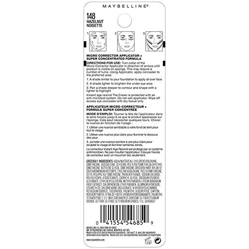 image:imageMaybelline Instant Age Rewind Eraser Dark Circles Treatment MultiUse Concealer Honey 02 Fl Oz Pack of 1148