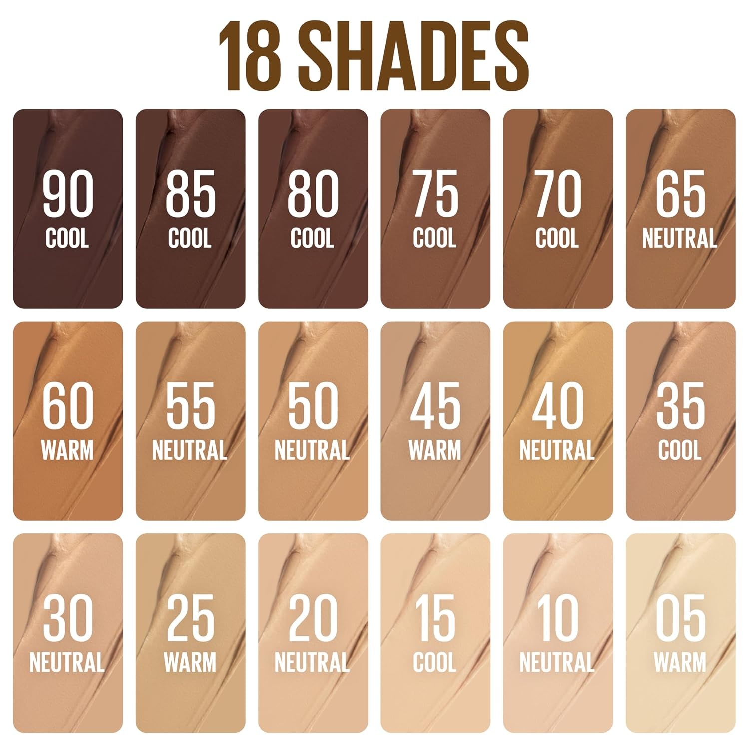 image:imageMaybelline Lifter Stix MultiUse Face Stick Contour Bronzer Concealer and Foundation Stick AllInOne Creamy Face Makeup with Cranberry Seed Oil 75 1 Count85 Cool