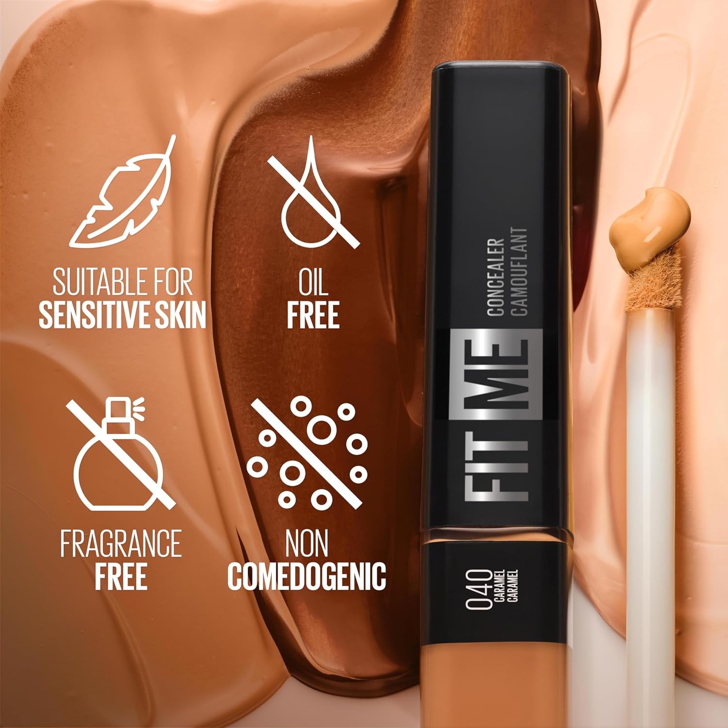 image:imageMaybelline New York Fit Me Liquid Concealer Makeup Natural Coverage Lightweight Conceals Covers OilFree Honey 1 Count Packaging May Vary35 DEEP
