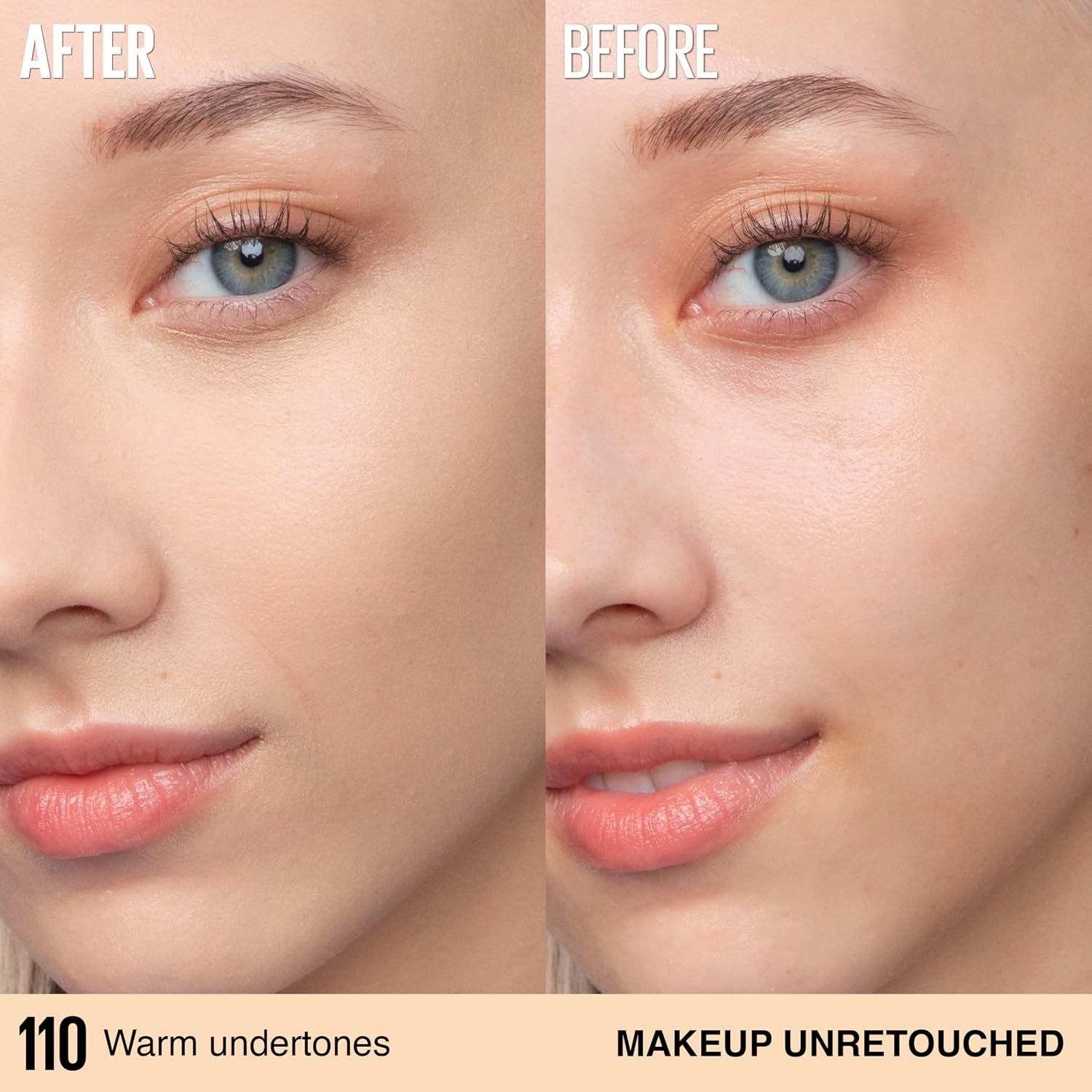 image:imageMaybelline Super Stay LumiMatte Foundation Lightweight and Buildable Full Coverage Foundation Makeup For Up To 30HR Wear 112 1 Count110 Warm