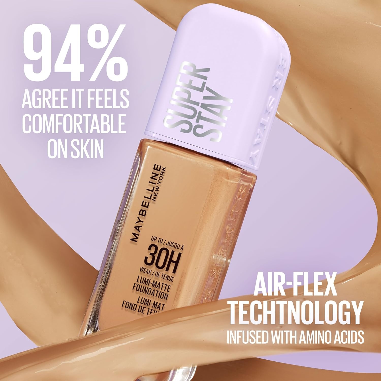 image:imageMaybelline Super Stay LumiMatte Foundation Lightweight and Buildable Full Coverage Foundation Makeup For Up To 30HR Wear 112 1 Count400 Cool