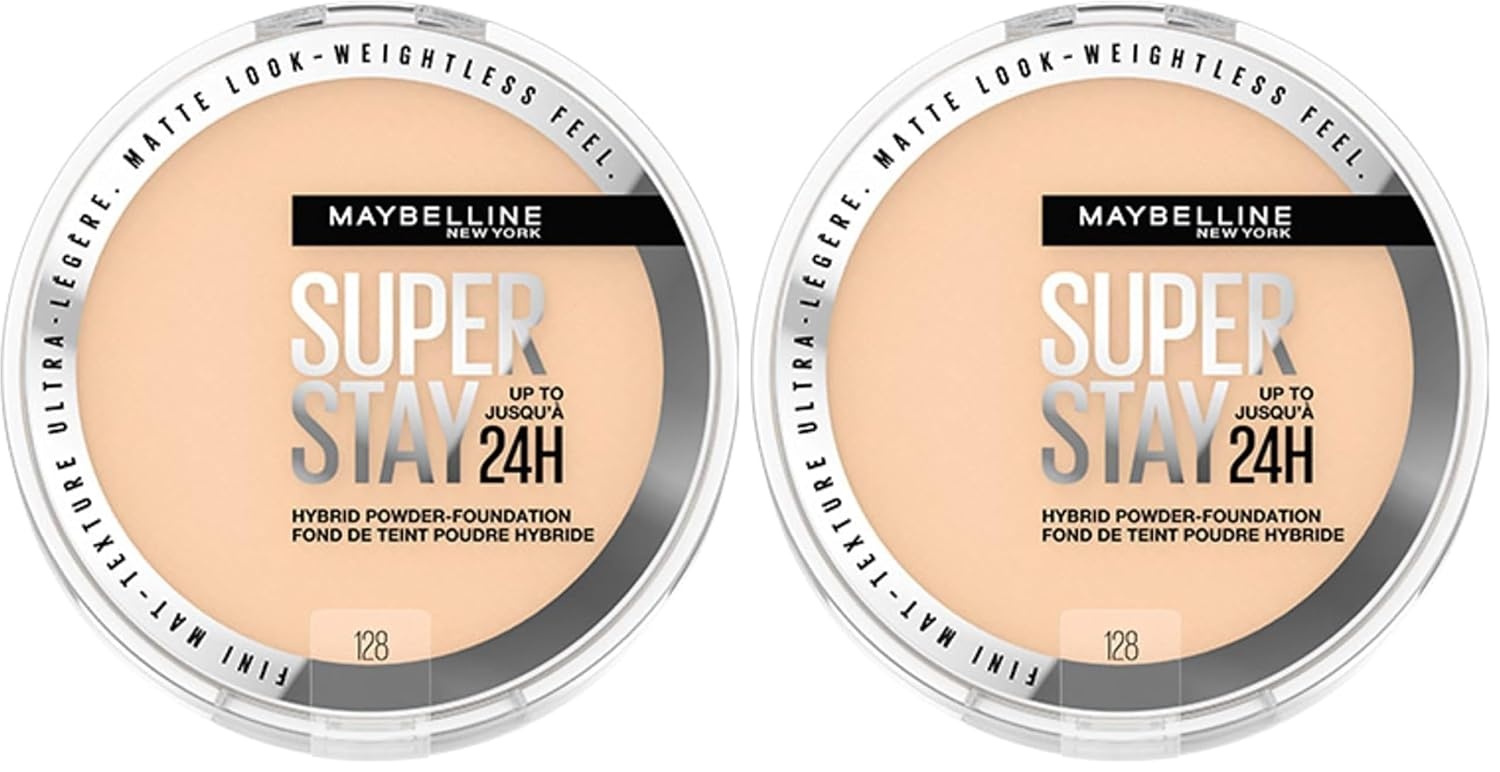 image:imageMaybelline Super Stay Up to 24HR Hybrid PowderFoundation MediumtoFull Coverage Makeup Matte Finish 375 1 CountSUPERSTAY POWDER 128