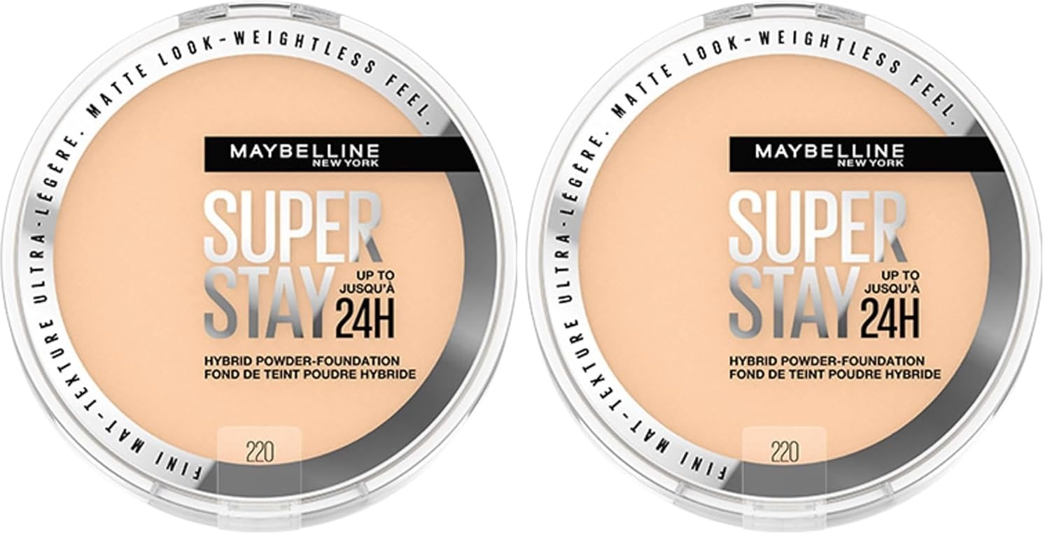 image:imageMaybelline Super Stay Up to 24HR Hybrid PowderFoundation MediumtoFull Coverage Makeup Matte Finish 375 1 CountSUPERSTAY POWDER 220