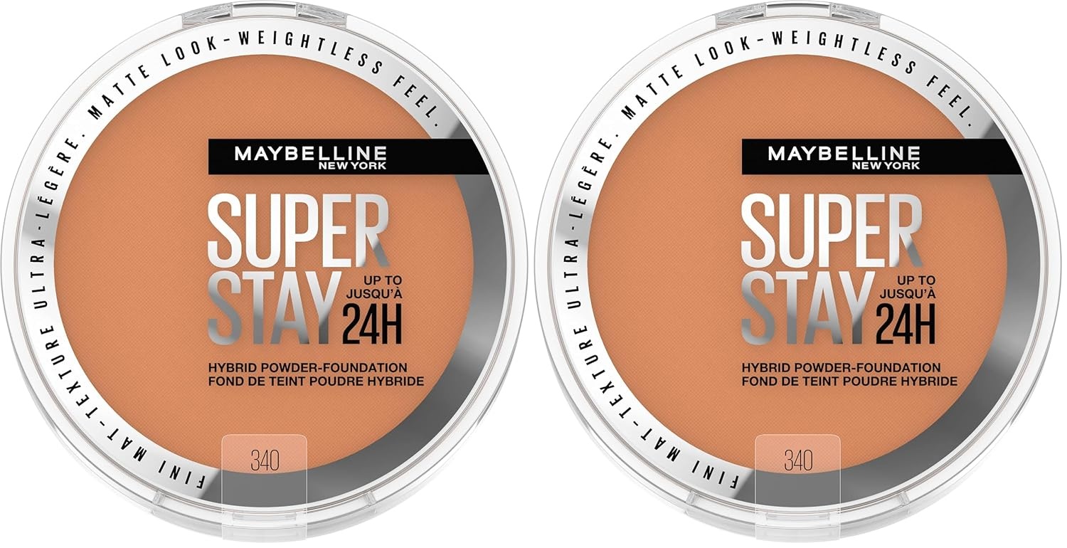 image:imageMaybelline Super Stay Up to 24HR Hybrid PowderFoundation MediumtoFull Coverage Makeup Matte Finish 375 1 CountSUPERSTAY POWDER 340