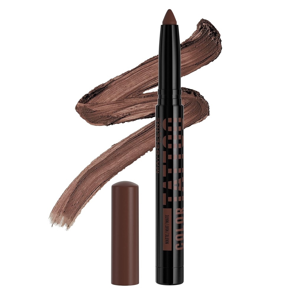image:imageMAYBELLINE Color Tattoo Longwear MultiUse Eye Shadow Stix Eye Makeup I am Shining Light Pearl Shimmer25 I AM DETERMINED DARK BROWN MATTE