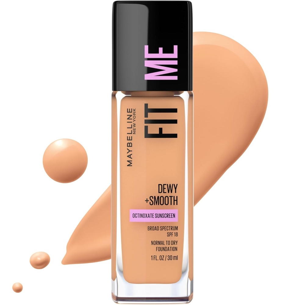 image:imageMaybelline Fit Me Dewy Smooth Liquid Foundation Makeup Natural Beige 1 Count Packaging May Vary310 SUN BEIGE