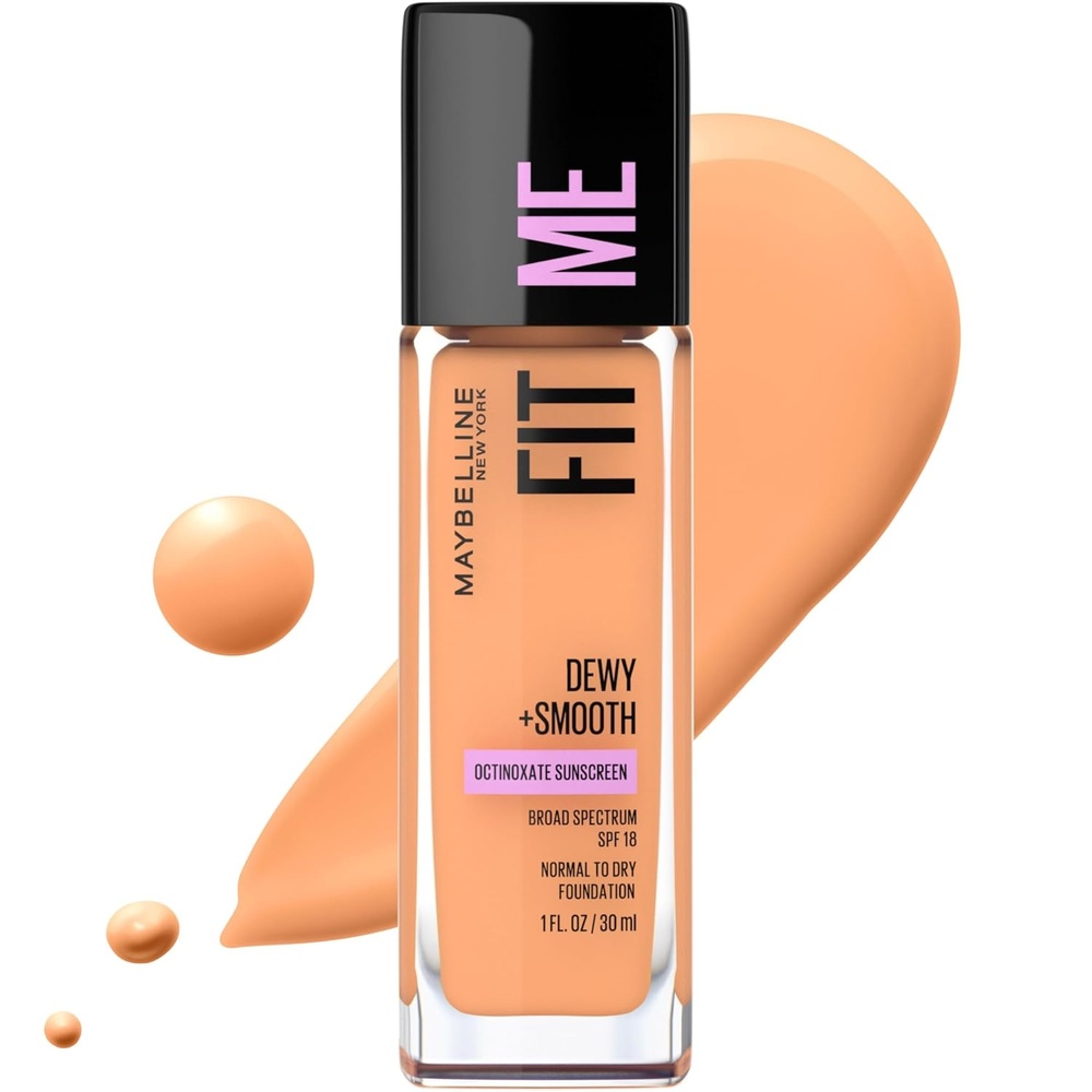 image:imageMaybelline Fit Me Dewy Smooth Liquid Foundation Makeup Natural Beige 1 Count Packaging May Vary315 SOFT HONEY