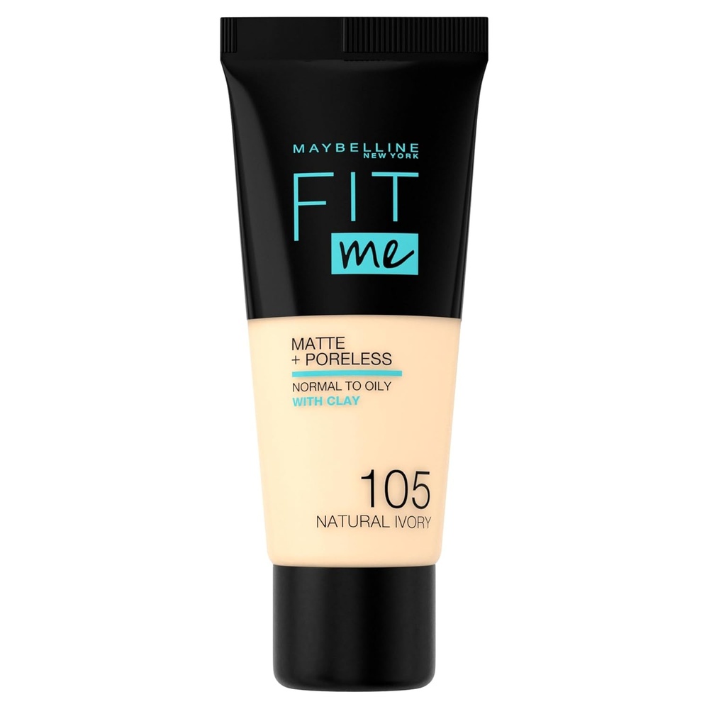 image:imageMaybelline Fit Me Matte Poreless Liquid OilFree Foundation Makeup Warm Coconut 1 Count Packaging May Vary105 NATURAL IVORY