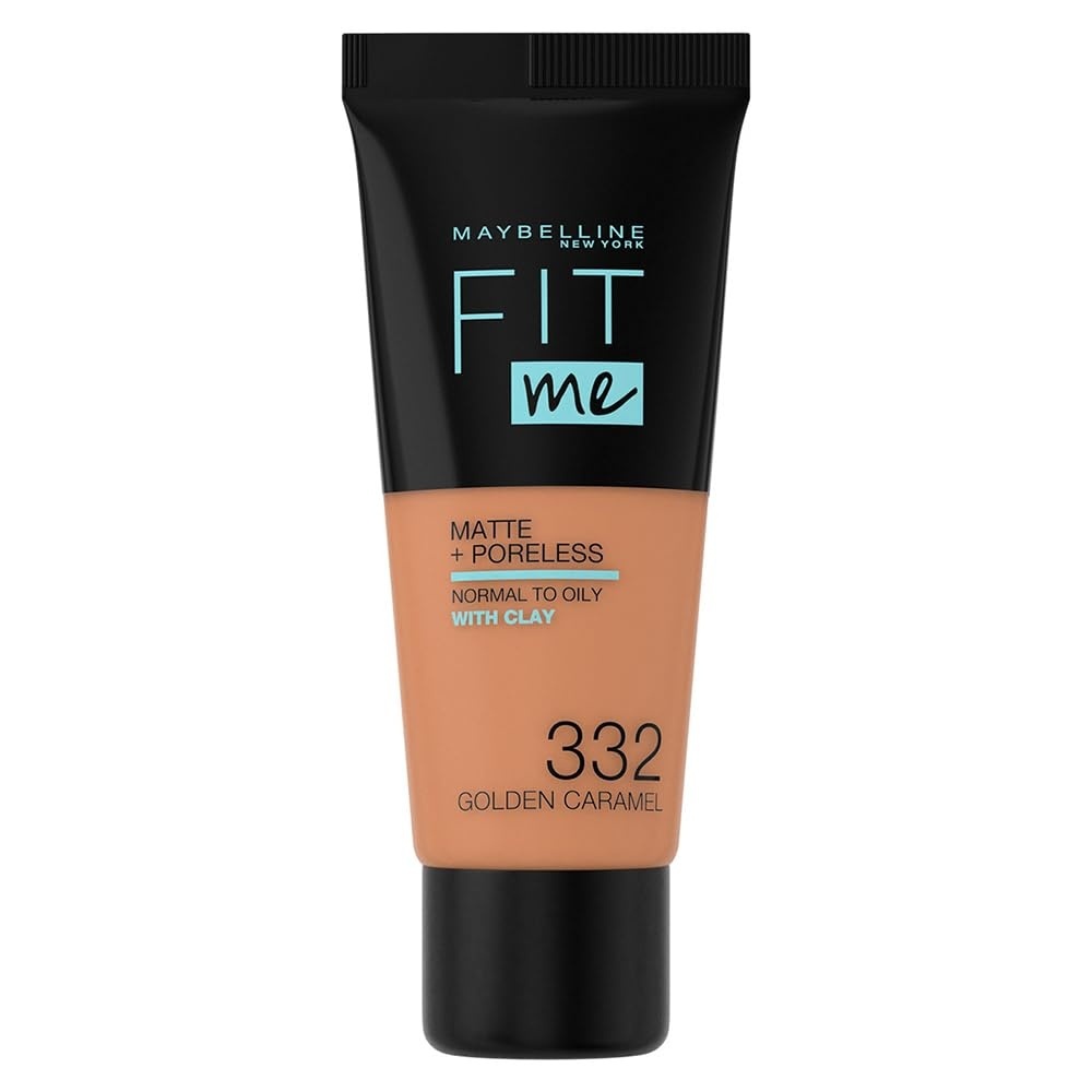 image:imageMaybelline Fit Me Matte Poreless Liquid OilFree Foundation Makeup Warm Coconut 1 Count Packaging May Vary332 GOLDEN