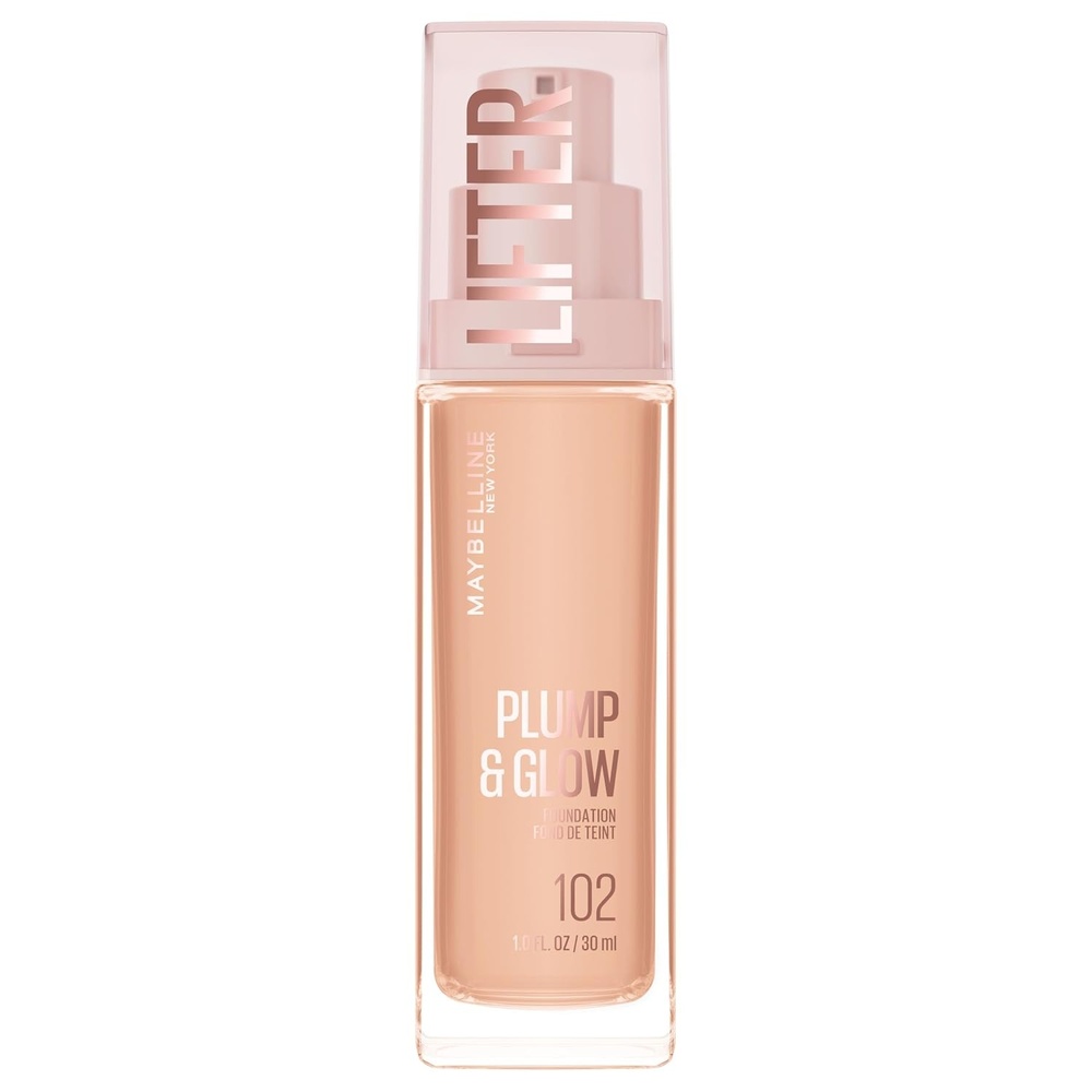 image:imageMaybelline Lifter Plump amp Glow Foundation Liquid Foundation with 2 Niacinamide Hyaluronic Acid Plumping and Brightening Face Makeup 367 1 Count102 NEUTRAL