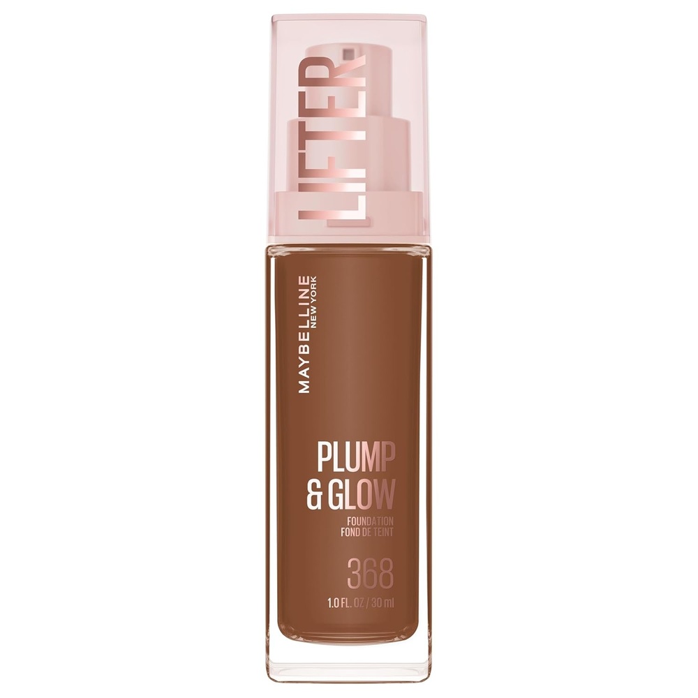 image:imageMaybelline Lifter Plump amp Glow Foundation Liquid Foundation with 2 Niacinamide Hyaluronic Acid Plumping and Brightening Face Makeup 367 1 Count368 NEUTRAL