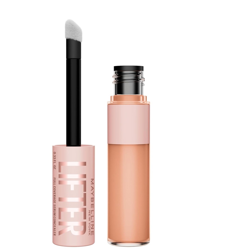 image:imageMaybelline Lifter Serum Concealer Radiant Concealer with Full Coverage Includes 2 Peptides Caffeine to Hydrates amp Brightens Under Eyes 20 1 Count55 COOL