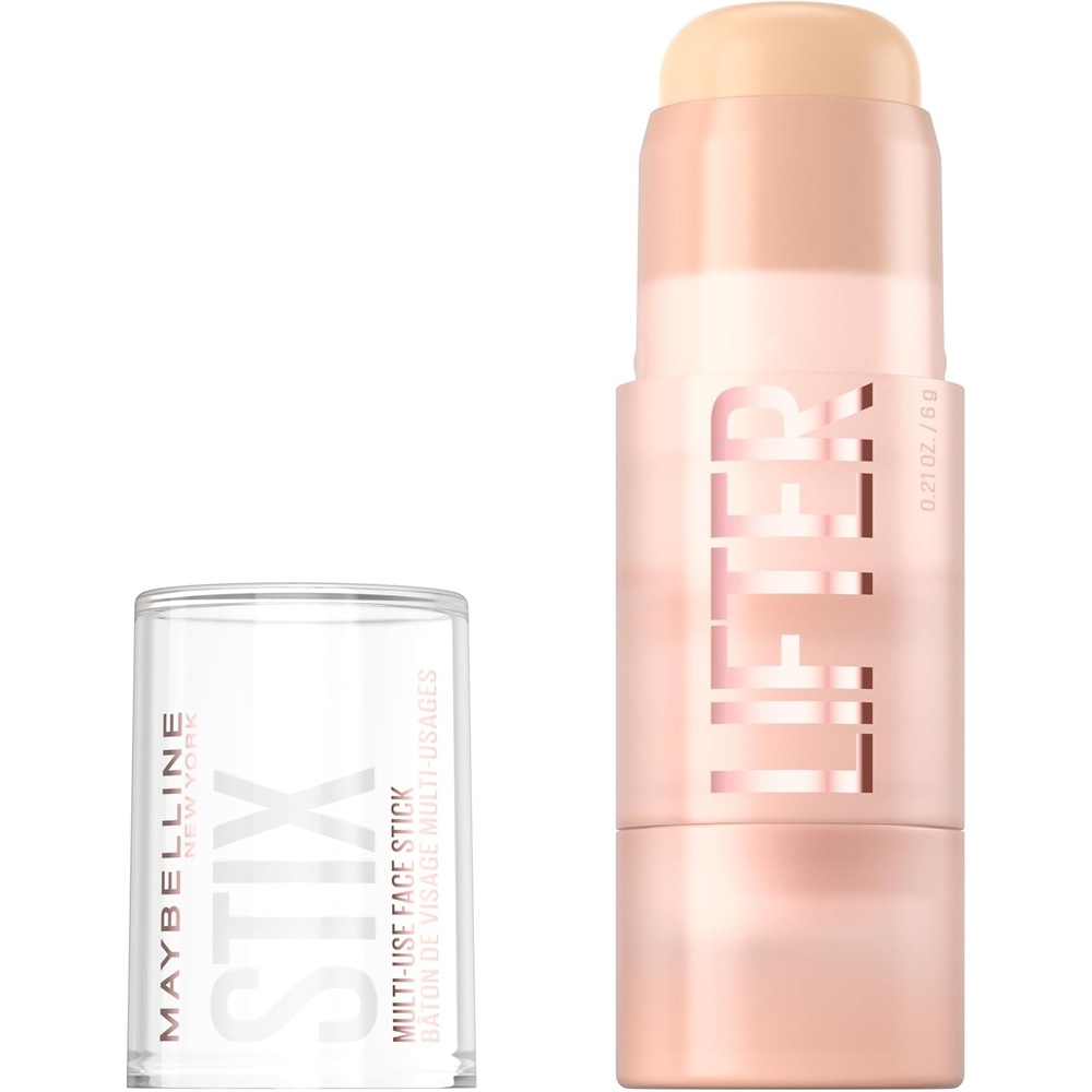 image:imageMaybelline Lifter Stix MultiUse Face Stick Contour Bronzer Concealer and Foundation Stick AllInOne Creamy Face Makeup with Cranberry Seed Oil 75 1 Count05 Warm