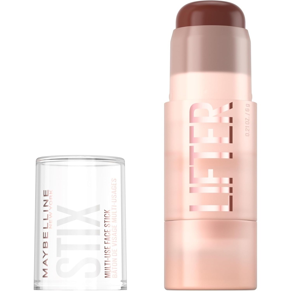 image:imageMaybelline Lifter Stix MultiUse Face Stick Contour Bronzer Concealer and Foundation Stick AllInOne Creamy Face Makeup with Cranberry Seed Oil 75 1 Count80 Cool