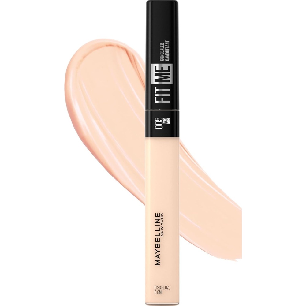 image:imageMaybelline New York Fit Me Liquid Concealer Makeup Natural Coverage Lightweight Conceals Covers OilFree Honey 1 Count Packaging May Vary05 Ivory