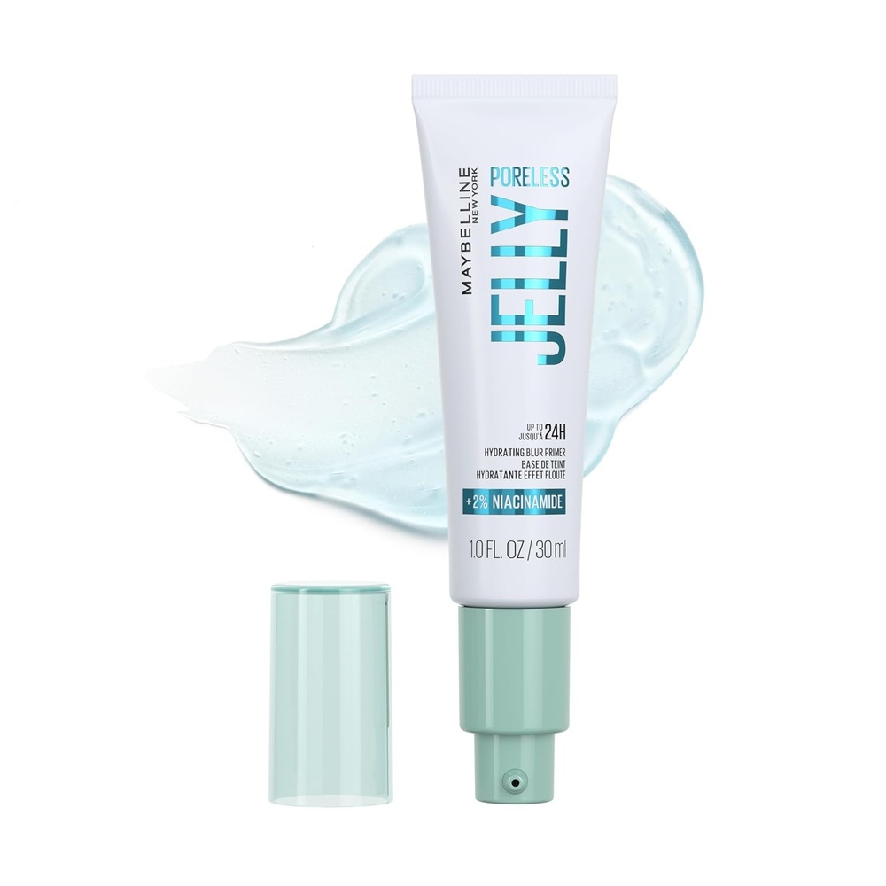 image:imageMaybelline Poreless Jelly Primer Hydrating Blurring Makeup Primer with 2 Niacinamide For Up To 24HR Make Up Wear Clear 1 Count