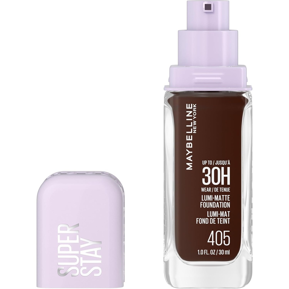 image:imageMaybelline Super Stay LumiMatte Foundation Lightweight and Buildable Full Coverage Foundation Makeup For Up To 30HR Wear 112 1 Count405 Cool