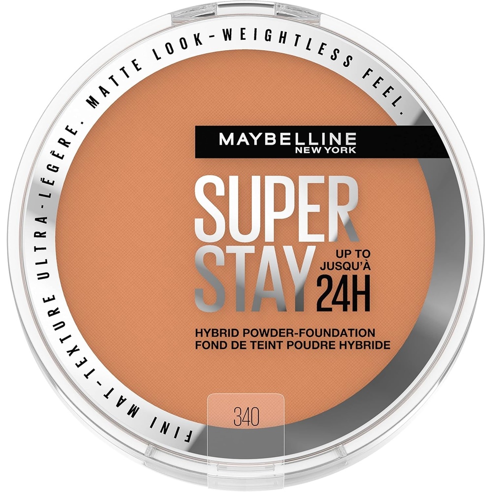 image:imageMaybelline Super Stay Up to 24HR Hybrid PowderFoundation MediumtoFull Coverage Makeup Matte Finish 375 1 CountSUPERSTAY POWDER 340