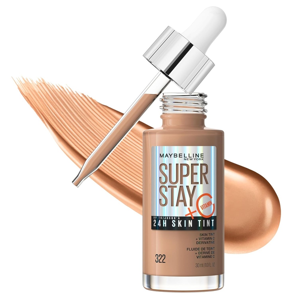 image:imageMaybelline Super Stay Up to 24HR Skin Tint Radiant LighttoMedium Coverage Foundation Makeup Infused With Vitamin C 372 1 Count322