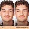 Maybelline Fit Me Dewy + Smooth Liquid Foundation Makeup, Natural Beige, 1 Count (Packaging May Vary)(118 LIGHT BEIGE)