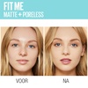 Maybelline Fit Me Matte + Poreless Liquid Oil-Free Foundation Makeup, Warm Coconut, 1 Count (Packaging May Vary)(100 WARM IVORY)