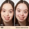 Maybelline Fit Me Matte + Poreless Liquid Oil-Free Foundation Makeup, Warm Coconut, 1 Count (Packaging May Vary)(105 FAIR IVORY)