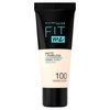 Maybelline Fit Me Matte + Poreless Liquid Oil-Free Foundation Makeup, Warm Coconut, 1 Count (Packaging May Vary)(100 WARM IVORY)