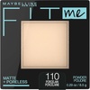 Maybelline Fit Me Matte + Poreless Pressed Face Powder Makeup & Setting Powder, Coconut, 1 Count(110 PORCELAIN)
