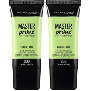 Maybelline Face Studio Master Prime Face Primer Makeup Base, Blur + Redness Control, 1 Count(1 Fl Oz (Pack of 2))