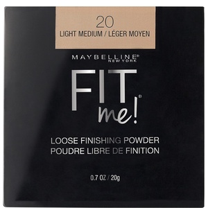 Maybelline Fit Me Loose Setting Powder, Face Powder and Finishing Makeup, Light, 1 Count(20 LIGHT MEDIUM)