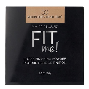 Maybelline Fit Me Loose Setting Powder, Face Powder and Finishing Makeup, Light, 1 Count(30 MEDIUM DEEP)