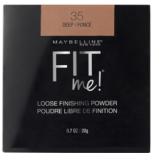 Maybelline Fit Me Loose Setting Powder, Face Powder and Finishing Makeup, Light, 1 Count(35 DEEP)