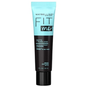 Maybelline Fit Me Matte + Poreless Mattifying Face Primer Makeup With Sunscreen, Broad Spectrum SPF 20, 16HR Wear, Shine Control, Clear, 1 Count(Clear)
